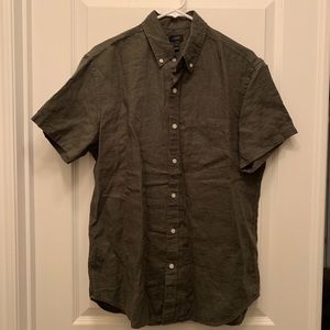 J.Crew Short Sleeve Irish Linen Shirt